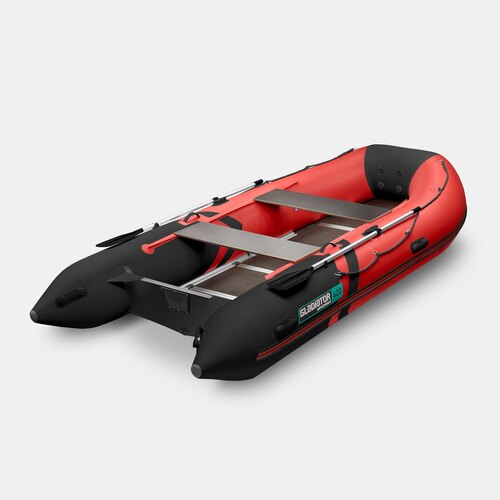 Надувная лодка GLADIATOR B420 красно-черный