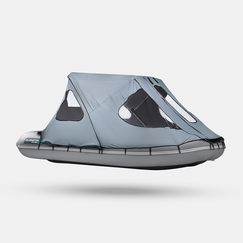 Тент ходовой с каркасом для лодок Gladiator C450AL и D450AL серый
