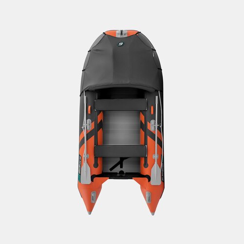 Надувная лодка GLADIATOR C330AL оранжево-темносерый