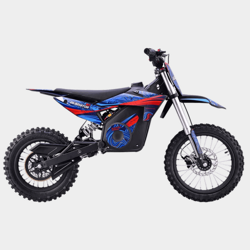 Питбайк электрический Gladiator E7 blue (48V2000W, 14/12)