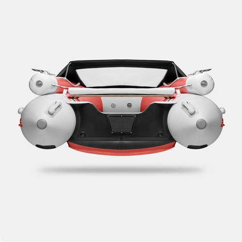 Надувная лодка GLADIATOR E380X красно-белый