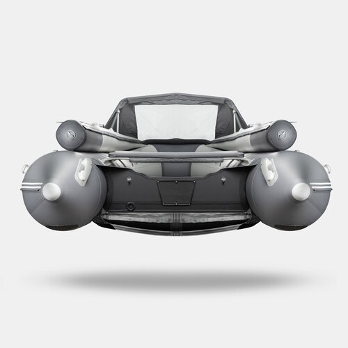 Надувная лодка GLADIATOR E450X PRO светло-темносерый