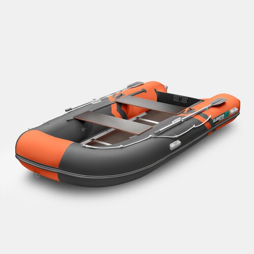 Надувная лодка GLADIATOR B420 оранжево-темносерый