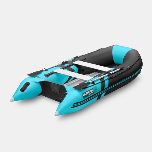 Надувная лодка GLADIATOR B330AL черно-бирюзовый