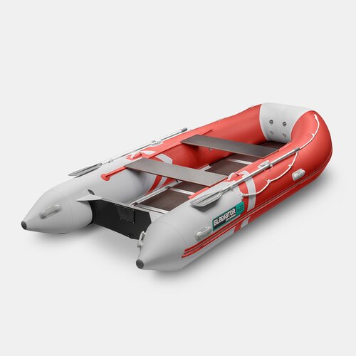 Надувная лодка GLADIATOR B420 красно-белый