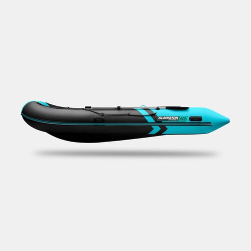 Надувная лодка GLADIATOR B420 черно-бирюзовый