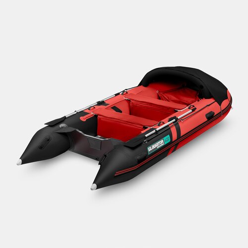 Надувная лодка GLADIATOR C420AL красно-черный