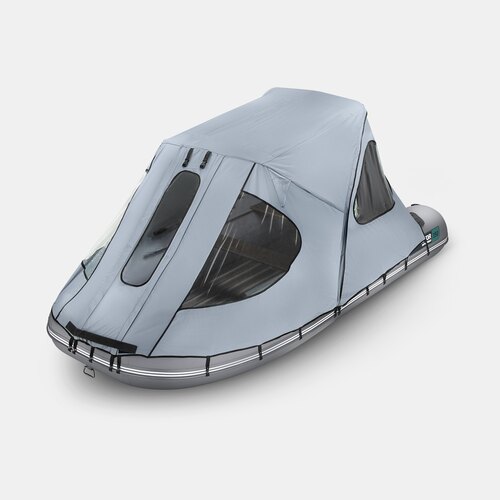 Тент ходовой с каркасом для лодок Gladiator C450AL и D450AL серый