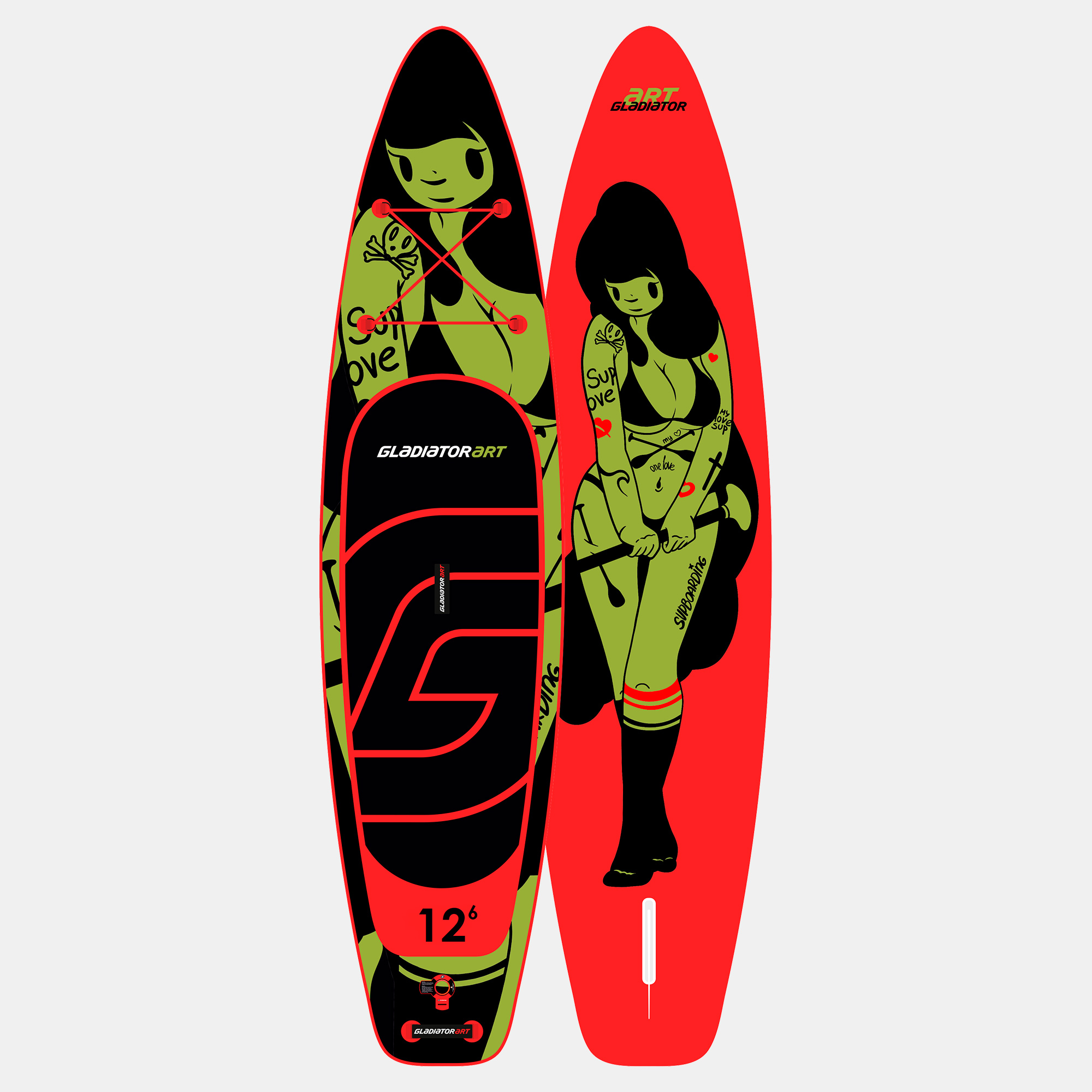 SUP Board Gladiator TATTOO 12.6